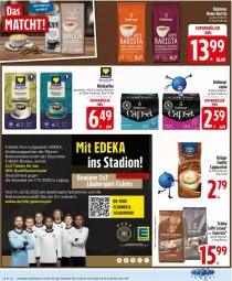 Gazetka promocyjna Edeka - Prospekte - Gazetka - ważna od 18.10 do 18.10.2025 - strona 24 - produkty: ball, beutel, bohne, bohnen, caffe, Cap, cappuccino, cin, dallmayr, dallmayr capsa, deka, eis, Fußball, gewinnspiel, kaffee, kaffee-kapseln, Tchibo, Ti
