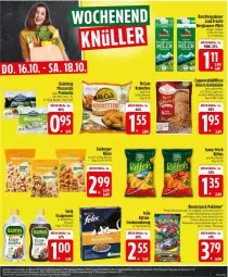 Gazetka promocyjna Edeka - Prospekte - Gazetka - ważna od 18.10 do 18.10.2025 - strona 29 - produkty: auer, Bau, Bauer, Berger, beutel, coppenrath, eier, funny-frisch, goldsteig, Goldstücke, Kartenspiel, Kette, Kroketten, mccain, milch, mozzarella, rel, seeberger, Ti, Trockennahrung, WICK