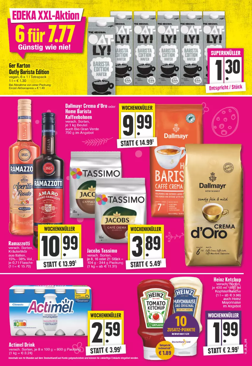 Aktueller Prospekt Edeka - Angebote der Woche - von 27.03 bis 01.04.2023 - strona 15 - produkty: aktionspreis, eis, jacobs, reis, sim, tassimo, Ti, Yo