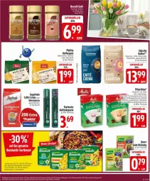 Gazetka promocyjna Edeka - Prospekte - Gazetka - ważna od 28.03 do 28.03.2026 - strona 21 - produkty: bellacrema, beutel, bohne, bohnen, bonduelle, braun, caffe, eduscho, eis, elle, espresso, gin, intermezzo, kaffee, kaffeekapseln, kaffeemaschine, kaffeepads, knorr, mac, melitta, natur, reis, reiss, Ria, salat, Segafredo, starbucks, Ti, Tüte