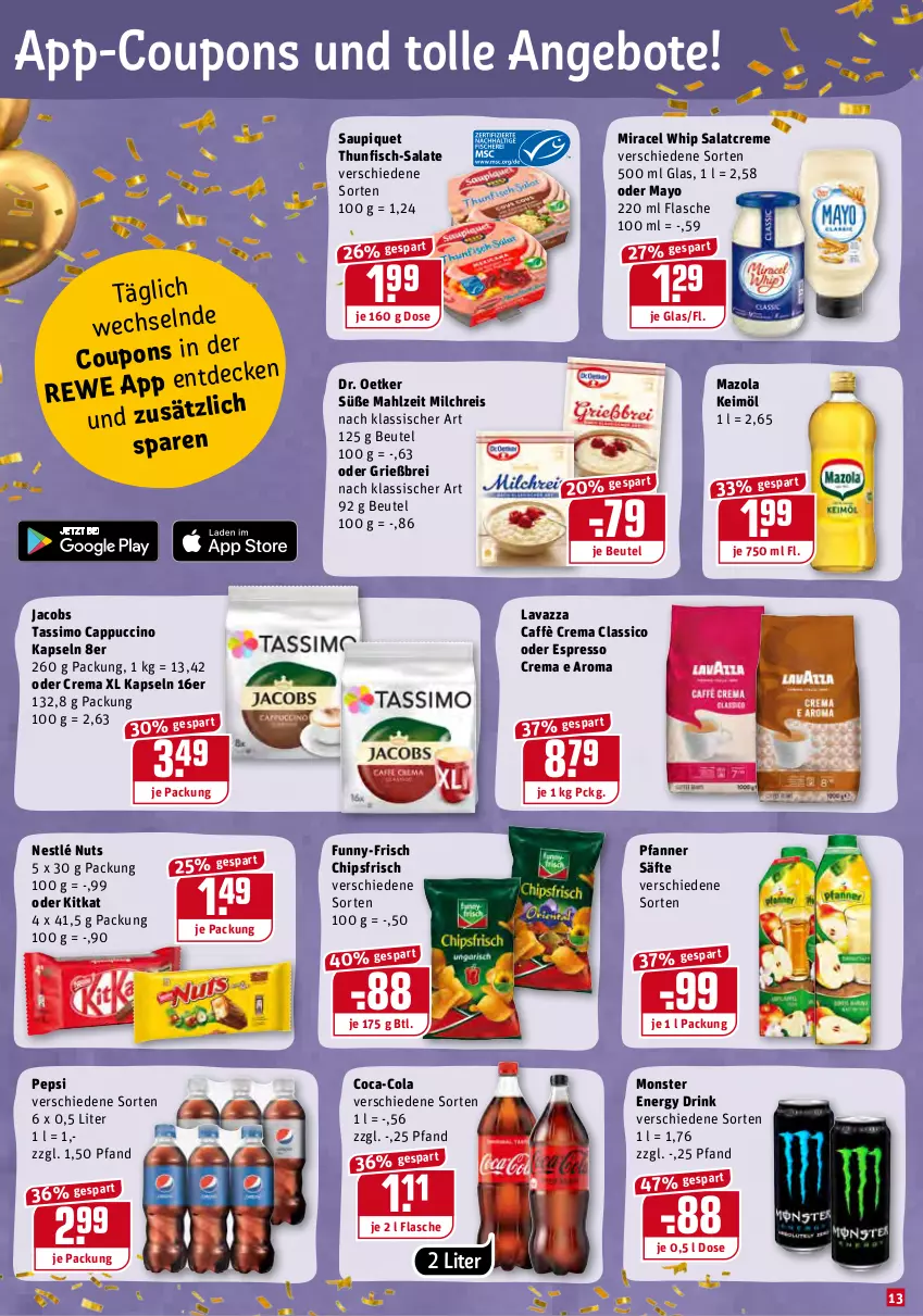 Aktueller Prospekt Rewe - Diese Woche im Angebot! - von 04.10 bis 09.10.2021 - strona 13