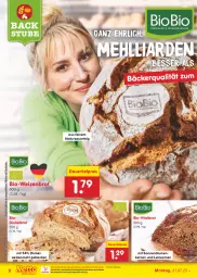 Gazetka promocyjna Netto Marken-Discount - Filial-Angebote - Gazetka - ważna od 05.08 do 05.08.2023 - strona 10 - produkty: angebot, auer, backofen, bestpreis, bio, biobio, blume, blumen, brot, dauertiefpreis, Dinkelbrot, eis, geback, mehl, natur, ndk, Ofen, reis, sonnenblume, sonnenblumen, Sonnenblumenkerne, sonnenblumenkernen, stube, Ti, tiefpreis, vita, Weizenbrot, weizenmehl