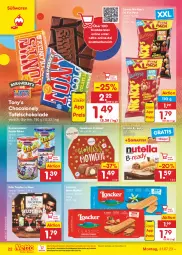 Gazetka promocyjna Netto Marken-Discount - Filial-Angebote - Gazetka - ważna od 05.08 do 05.08.2023 - strona 26 - produkty: bestpreis, eis, haselnuss, kuchen, kuchenmeister, lorenz, Meister, ndk, nuss, nutella, pralinen, reis, riegel, schoko, schokolade, tafelschokolade, Ti, waffeln