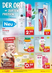 Gazetka promocyjna Netto Marken-Discount - Filial-Angebote - Gazetka - ważna od 05.08 do 05.08.2023 - strona 28 - produkty: apfel, auer, bestpreis, colgate, creme, dauertiefpreis, deo, deospray, eis, eiswaffeln, feuchttücher, hipp, leine, LG, mais, ndk, reis, Reiswaffeln, Ti, tiefpreis, tücher, waffeln, zahncreme