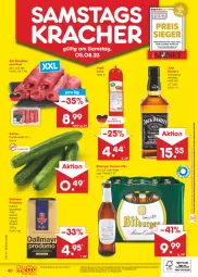 Gazetka promocyjna Netto Marken-Discount - Filial-Angebote - Gazetka - ważna od 05.08 do 05.08.2023 - strona 44 - produkty: angebot, angebote, asti, bestpreis, bitburger, bohne, burger, dallmayr, dallmayr prodomo, discount, eis, gurke, gurken, Holz, jack daniel, Jack Daniel’s, jagdwurst, kaffee, kracher, marken-discount, ndk, pils, premium pils, prodomo, reis, rind, rouladen, tennessee whiskey, Ti, whiskey, wurst, ZTE