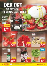 Gazetka promocyjna Netto Marken-Discount - Filial-Angebote - Gazetka - ważna od 05.08 do 05.08.2023 - strona 6 - produkty: asti, balsam, balsamico, basilikum, bestpreis, ciabatta, creme, eis, gin, mozzarella, ndk, nuss, olive, oliven, Oliven öl, pflaume, pflaumen, reis, rel, rispentomaten, Schal, Schale, Ti, tomate, tomaten, topf