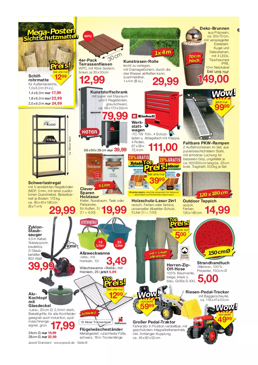 Aktueller Prospekt Jawoll - Prospekte - von 10.07 bis 16.07.2022 - strona 10 - produkty: Anhänger, Bau, baumwolle, Behälter, beutel, bio, biozidprodukte, braun, Brei, brunnen, decke, Deckel, edelstahl, elle, Glasdeckel, handtuch, henkel, Holz, holzlasur, holzschutz, hose, HP, Kette, kochfeld, Kochtopf, kraft, Kugel, kunstrasen, lasur 2in1, leds, leine, LG, melone, nuss, rasen, Rauch, regal, Schrank, schubladen, schwerlastregal, senf, spiegel, spülmaschinen, staubsauger, Teleskop, teppich, Ti, topf, tuc, Wanne, wasser, weck, wolle, ZTE