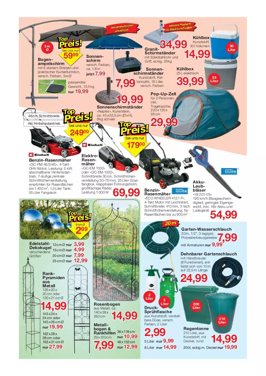 Aktueller Prospekt Jawoll - Prospekte - von 10.07 bis 16.07.2022 - strona 11 - produkty: akku, ampelschirm, armatur, armaturen, brause, Brei, decke, Deckel, dell, edelstahl, eis, Elektro, elle, flasche, Garten, gartenschlauch, handbrause, Kugel, kühlbox, ladegerät, rasen, rasenmäher, ring, rosen, sac, Schal, schirmständer, schlauch, senf, sonnenschirm, sprühflasche, Tasche, Ti, tisch, tragetasche, wasser, Wasserschlauch, Zelt