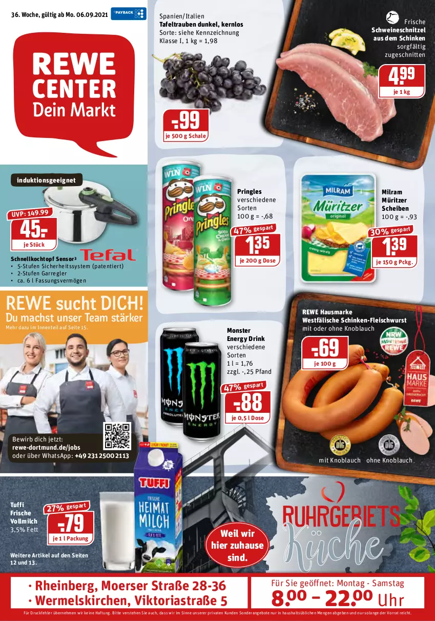 Aktueller Prospekt Rewe - Prospekte - von 06.09 bis 12.09.2021 - strona 1