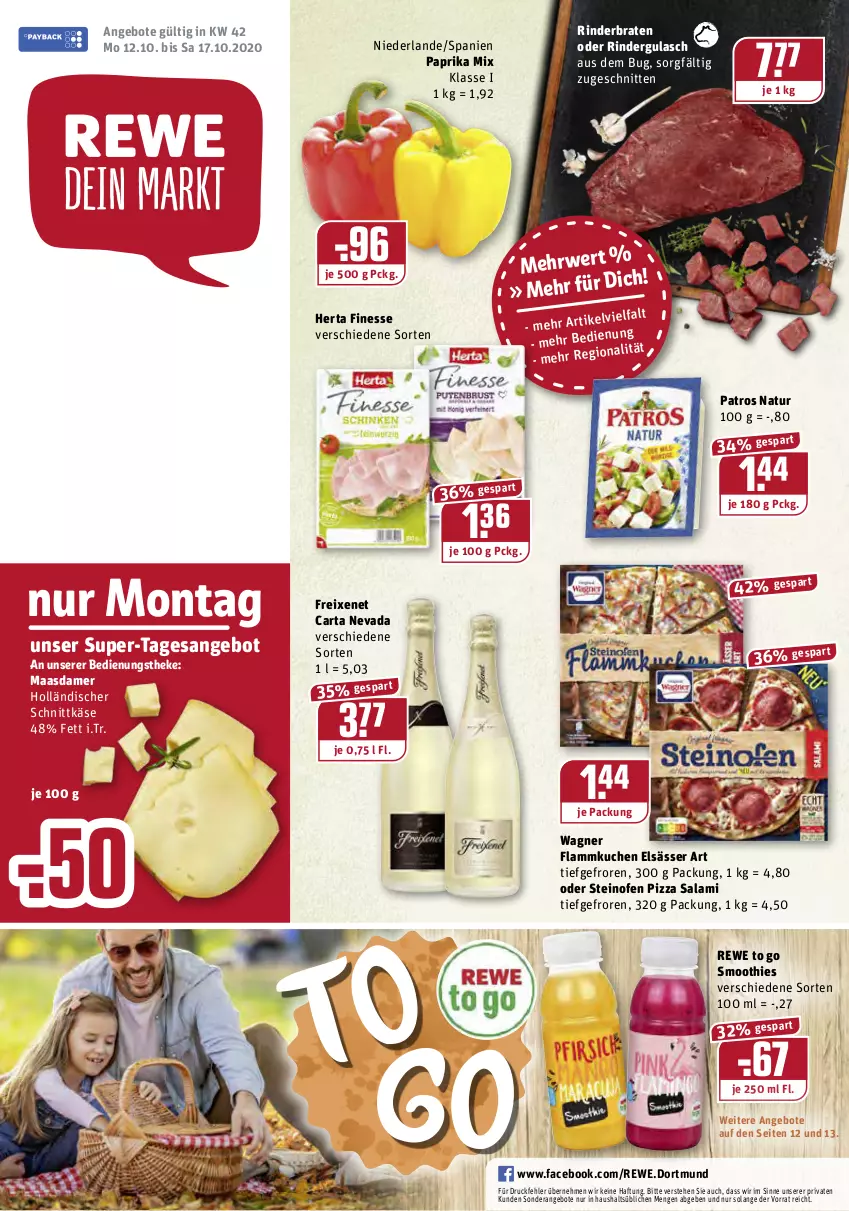 Aktueller Prospekt Rewe - Diese Woche im Angebot! - von 12.10 bis 17.10.2020 - strona 1