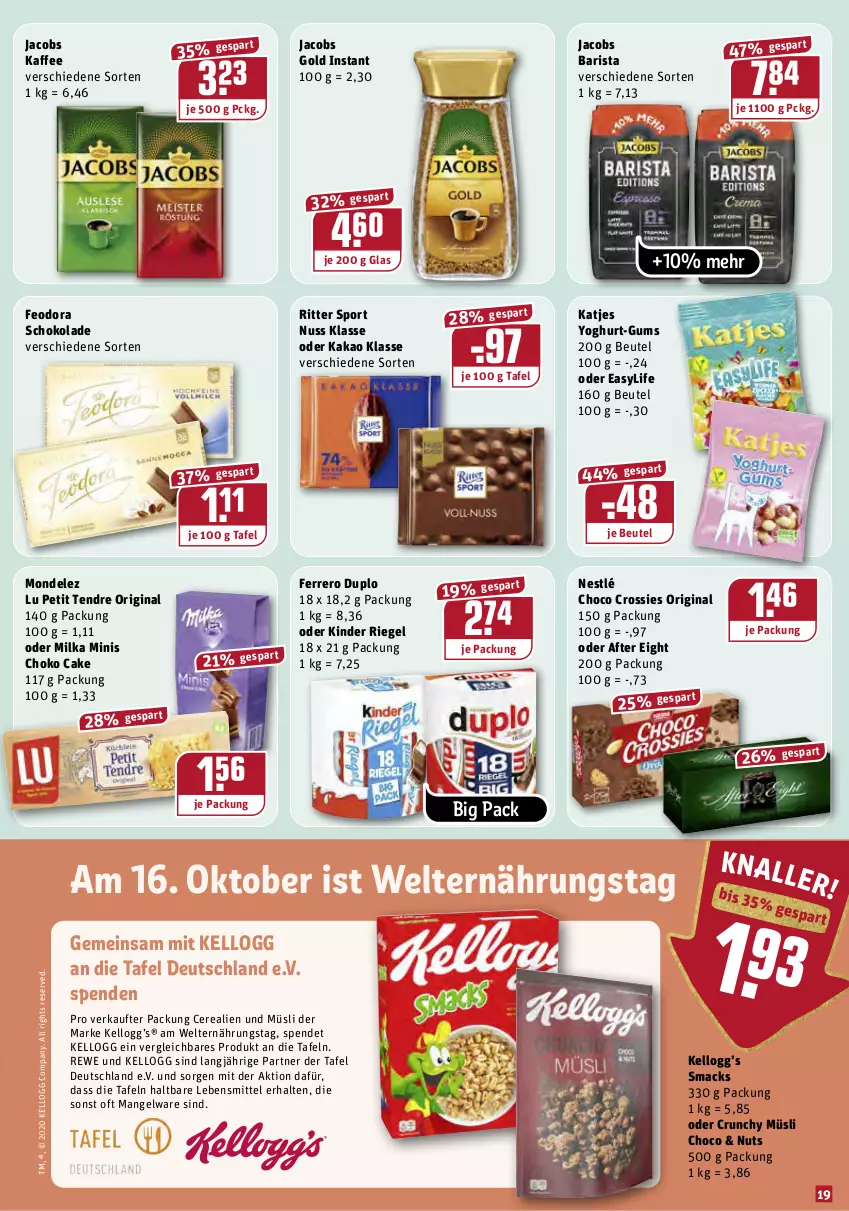 Aktueller Prospekt Rewe - Diese Woche im Angebot! - von 12.10 bis 17.10.2020 - strona 19