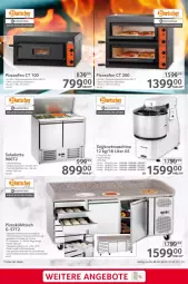 Gazetka promocyjna Selgros - Gastronomie - Gazetka - ważna od 21.02 do 21.02.2024 - strona 31 - produkty: Bau, edelstahl, eis, latte, Ofen, pizza, Pizzaofen, reis, Schrank, schubladen, Ti, tisch, wasser