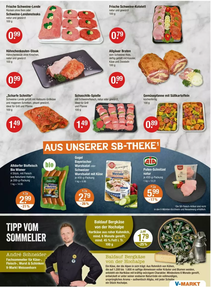 Aktueller Prospekt Vmarkt - Prospekte - von 25.09 bis 01.10.2025 - strona 3 - produkty: bio, blume, blumen, braten, eis, fleisch, für grill und pfanne, gewürz, grill, grill und pfanne, Grillkäse, Halloumi, hartkäse, ideal für grill, ideal für grill und pfanne, kartoffel, kartoffeln, Käse, kotelett, kräuter, küche, Küchen, LG, milch, natur, naturland, pfanne, rind, saft, salat, schinken, schwein, schweine, schweinefleisch, steak, steaks, Süßkartoffeln, Ti, tisch, und pfanne, wein, weine, WICK, wurst, zwiebel, zwiebeln
