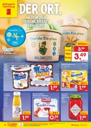 Gazetka promocyjna Netto Marken-Discount - Filial-Angebote - Gazetka - ważna od 29.07 do 29.07.2023 - strona 12 - produkty: bestpreis, ehrmann, eis, früchte, Grießtraum, ingwer, Innocent, kühlregal, Meister, monte, ndk, nesquik, nestlé, regal, reis, smoothie, snack, tabasco, Ti, true fruits, vanille, waldmeister, zott, Zott Monte