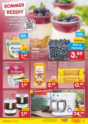 Gazetka promocyjna Netto Marken-Discount - Filial-Angebote - Gazetka - ważna od 29.07 do 29.07.2023 - strona 19 - produkty: almette, angebot, ball, beere, beeren, Behälter, bestpreis, edelstahl, eis, frischkäse, grütze, honig, kaes, Käse, käsekuchen, keks, kekse, küche, kuchen, Küchen, küchenmaschine, leibniz, LG, Mett, milch, milchreis, pudding, quark, reis, rezept, rezepte, rum, sac, Schneebesen, speisequark, Ti, ZTE, Zum Dorfkrug