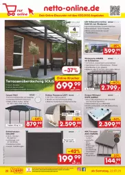 Gazetka promocyjna Netto Marken-Discount - Filial-Angebote - Gazetka - ważna od 29.07 do 29.07.2023 - strona 28 - produkty: angebot, angebote, beleuchtung, Bona, Carport, dell, discount, eis, elle, fenster, fernbedienung, Garten, Glastür, Holz, kracher, latte, led-beleuchtung, led-licht, Mode, ndk, Ofen, pool, reis, Ria, Terrassenüberdachung, Ti, uv-schutz, wasser, Whirlpool, Windschutz