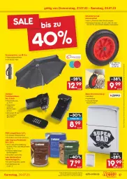 Gazetka promocyjna Netto Marken-Discount - Filial-Angebote - Gazetka - ważna od 29.07 do 29.07.2023 - strona 37 - produkty: adapter, angebot, auer, bestpreis, Brei, eis, Feuerzeug, Holz, holzschutz, HP, lack, messer, reis, rwe, sonnenschirm, steckdose, Ti, uv-schutz, wasser, ZTE