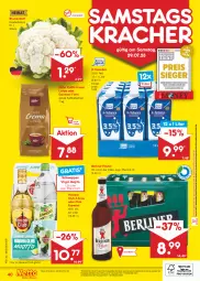 Gazetka promocyjna Netto Marken-Discount - Filial-Angebote - Gazetka - ważna od 29.07 do 29.07.2023 - strona 40 - produkty: angebot, angebote, asti, berliner, bestpreis, blume, blumen, blumenkohl, bohne, bohnen, caffè crema, discount, eis, espresso, gin, Havana Club, Holz, käfer, kaffee, kaffeebohnen, kracher, lungo, marken-discount, milch, mojito, ndk, oder espresso, pils, pilsner, reis, schweppes, Ti, vollmilch, ZTE