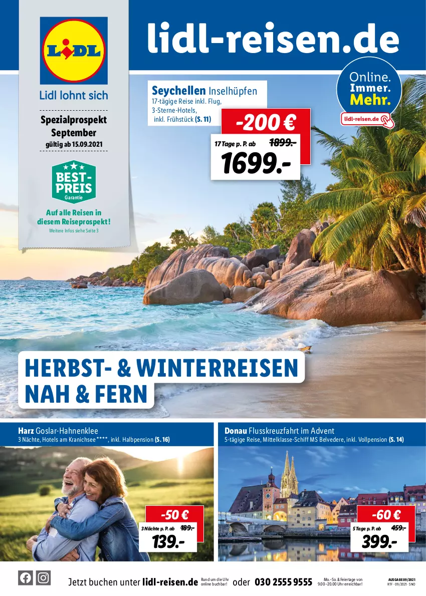 Aktueller Prospekt Lidl - Themenflyer September 2021 - von 15.09 bis 14.11.2021 - strona 1