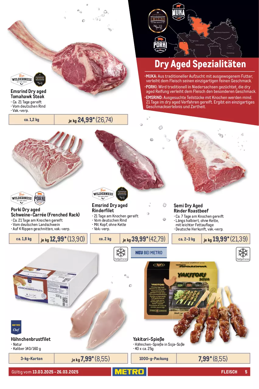 Aktueller Prospekt Metro - GastroJournal - von 12.02 bis 26.03.2025 - strona 5 - produkty: beef, bier, braten, brustfilet, coupon, decke, Deckel, eis, elle, filet, fleisch, hähnchenbrust, hähnchenbrustfilet, kasseler, Kette, krustenbraten, lamm, Metro, natur, reis, rind, rinder, rinderfilet, Rinderzunge, Rippen, roastbeef, schinken, schnitten, schwein, schweine, schweinefilet, soja, Soße, steak, Ti, wein, weine