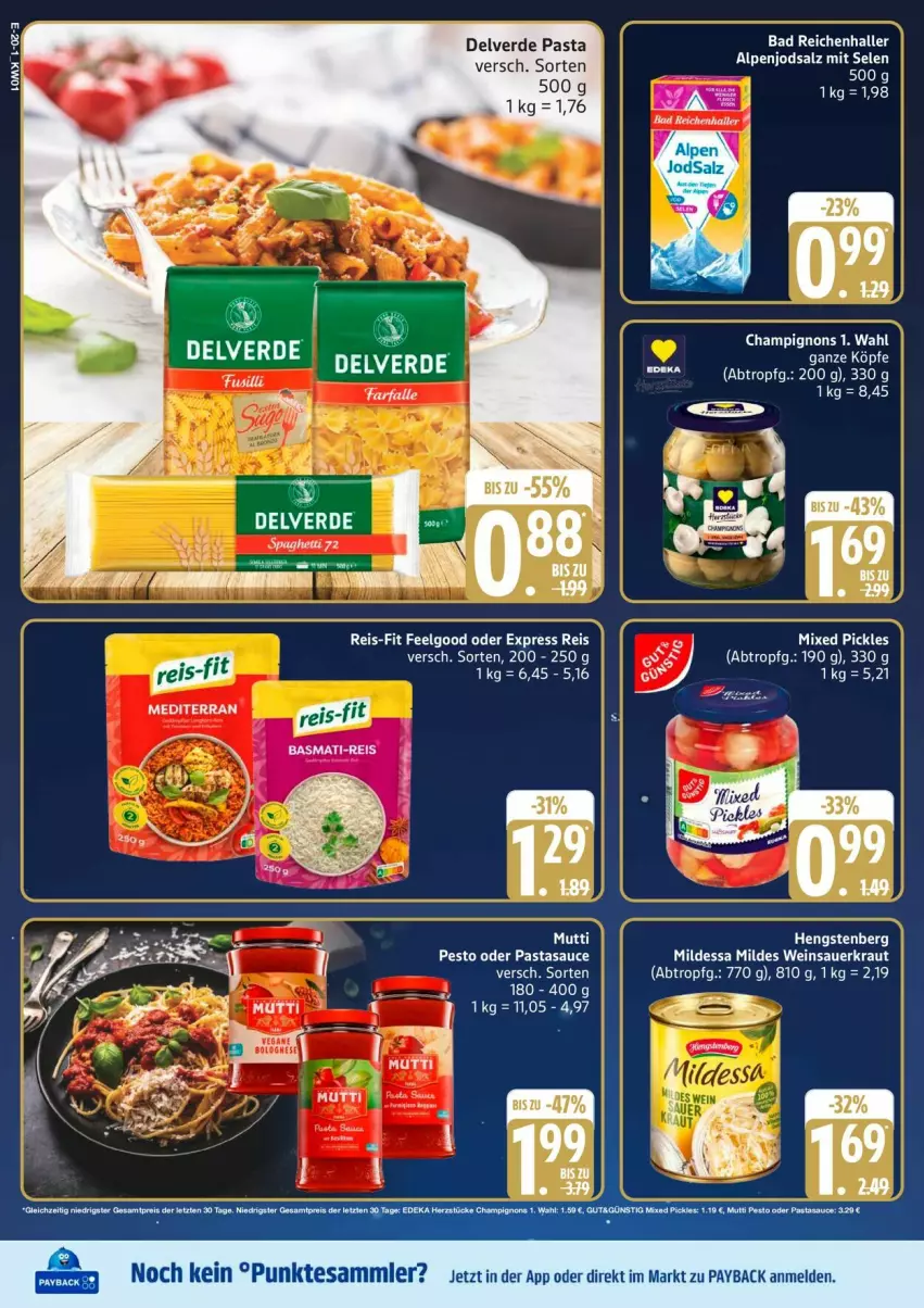 Aktueller Prospekt Edeka - Prospekte - von 30.12.2026 bis 03.01.2027 - strona 24 - produkty: auer, Bad, champignon, champignons, erde, farfalle, hengstenberg, Kraut, Mixed Pickles, pasta, payback, Sauerkraut, tesa, Ti, wein, Weinsauerkraut
