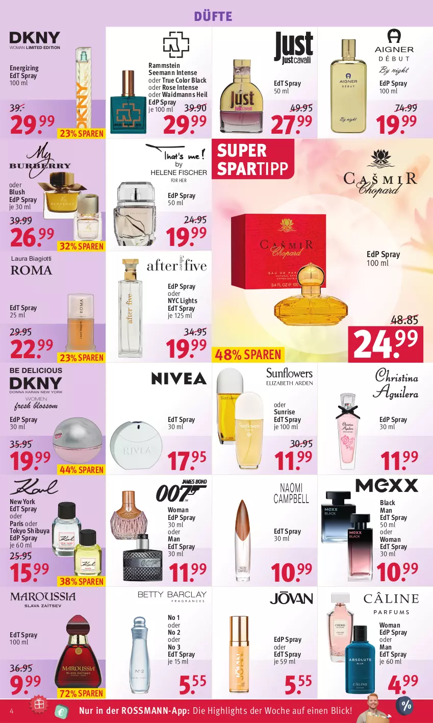 Aktueller Prospekt Rossmann - Prospekte - von 12.09 bis 16.09.2022 - strona 4 - produkty: edp spray, edt spray, lack, laura biagiotti, spartipp, Ti, Yo