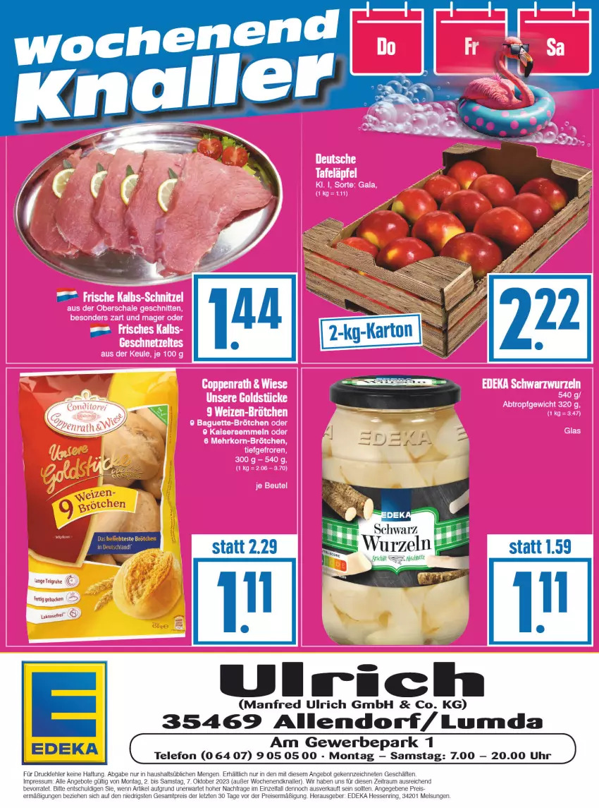 Aktueller Prospekt Edeka - Angebote der Woche - von 02.10 bis 07.10.2023 - strona 20 - produkty: angebot, angebote, brötchen, deka, eis, ndk, reis, ring, telefon, Ti, uhr, ZTE