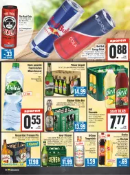 Gazetka promocyjna Edeka - Angebote der Woche - Gazetka - ważna od 07.10 do 07.10.2023 - strona 12 - produkty: Alwa, bier, bügel, bügelflasche, cola, deit, drink, eis, elle, energy drink, flasche, hasseröder, jever, jever pilsener, lebensmittel, LG, limo, limonade, Mett, mineralwasser, natur, pils, pilsener, pilsner, pilsner urquell, premium pils, red bull, rel, rwe, sim, sinalco, tee, Ti, vita, Vita C, volvic, wasser, Yo, zucker