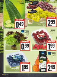 Gazetka promocyjna Edeka - Angebote der Woche - Gazetka - ważna od 07.10 do 07.10.2023 - strona 4 - produkty: ball, beere, beeren, himbeer, himbeere, himbeeren, lebensmittel, LG, orange, orangen, salat, Schal, Schale
