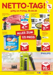 Gazetka promocyjna Netto Marken-Discount - Filial-Angebote - Gazetka - ważna od 24.06 do 24.06.2023 - strona 39 - produkty: angebot, bestpreis, eis, erdnüsse, fertiggericht, frosta, rasierer, reis, roséwein, rotwein, schwein, schweine, Ti, ültje, ültje erdnüsse, wasser, wein, weine, ZTE