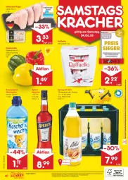 Gazetka promocyjna Netto Marken-Discount - Filial-Angebote - Gazetka - ważna od 24.06 do 24.06.2023 - strona 40 - produkty: angebot, angebote, aperol, bestpreis, discount, eis, Holz, kracher, Kuschelweich, marken-discount, natur, ndk, paprika, raffaello, reis, Spreequell, Ti, weichspüler, ZTE