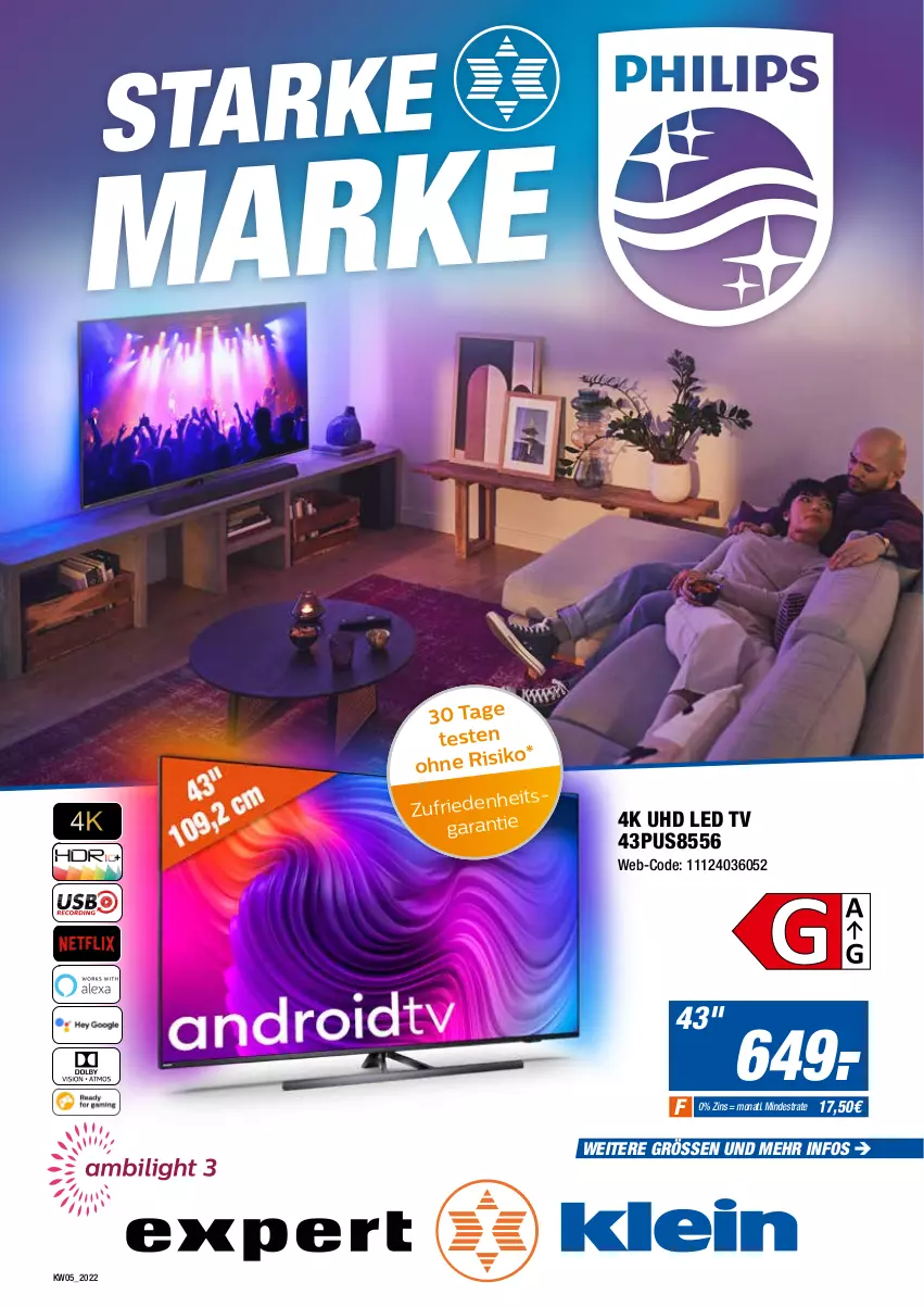 Aktueller Prospekt Expert Olpe - Prospekte - von 17.02 bis 23.02.2022 - strona 1 - produkty: HD Led TV, Heu, led tv, Ti, uhd