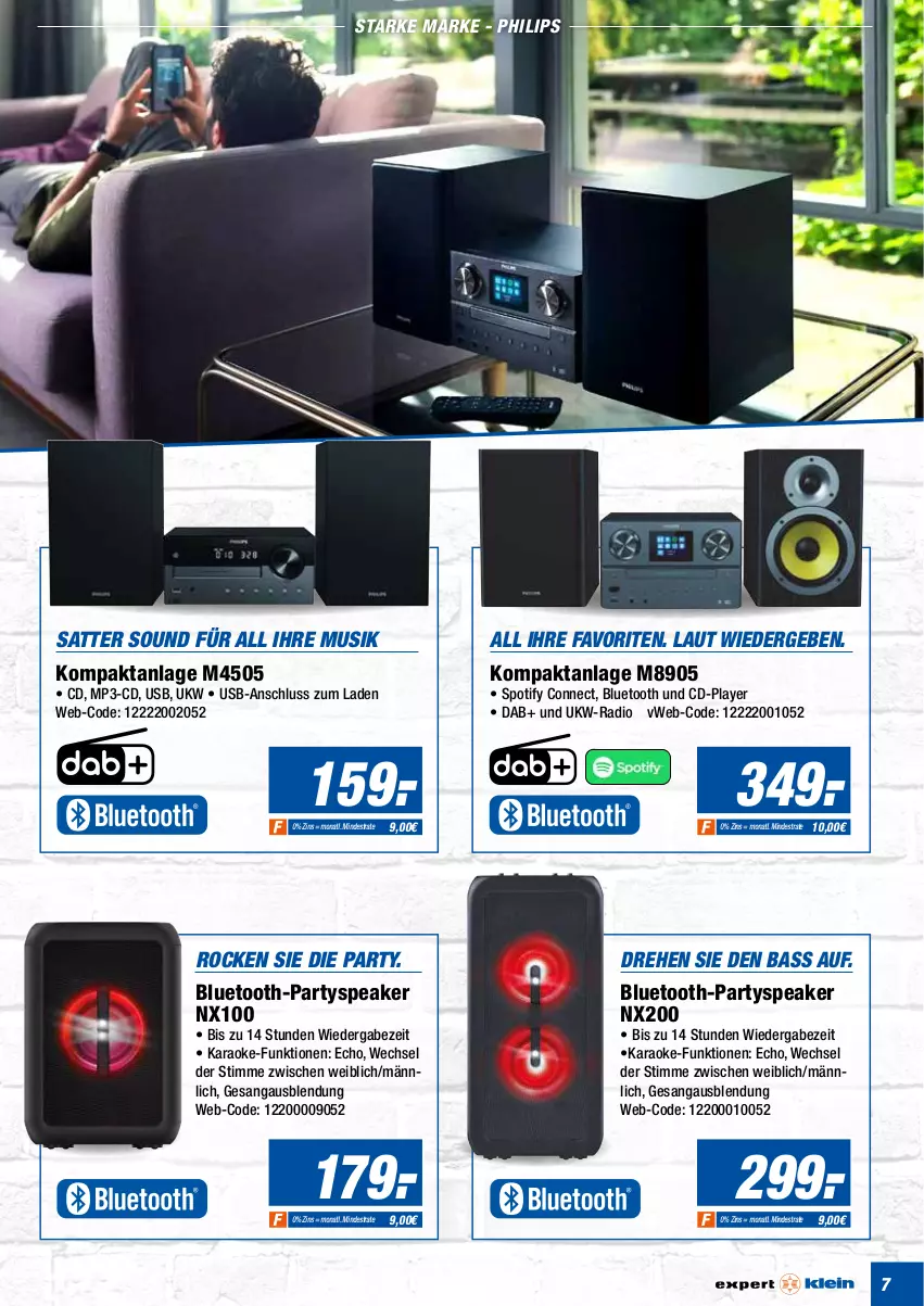 Aktueller Prospekt Expert Olpe - Prospekte - von 17.02 bis 23.02.2022 - strona 7 - produkty: Kompaktanlage, Mp3, Philips, Radio, Ti, usb