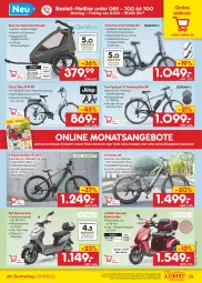 Gazetka promocyjna Netto Marken-Discount - Filial-Angebote - Gazetka - ważna od 10.09 do 10.09.2022 - strona 29 - produkty: akku, angebot, angebote, Anhänger, batterie, Buggy, Dreirad, E-Bike, eis, Elektro, Elektroroller, Fahrrad, Kette, Kinder, Mountainbike, nexus, reis, ring, Roller, Schal, shimano, Sport, telefon, Ti, uhr, ZTE