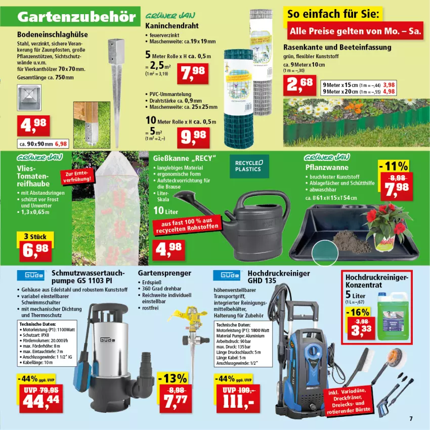 Aktueller Prospekt Thomas Philipps - Prospektwerbung - von 02.05 bis 07.05.2022 - strona 7 - produkty: asti, Behälter, Draht, edelstahl, eis, Garten, hochdruckreiniger, Mantel, pflanze, pflanzen, rasen, reiniger, Reinigung, reis, Ria, Schal, schlauch, Sport, Ti, Tiere, wasser, Yo