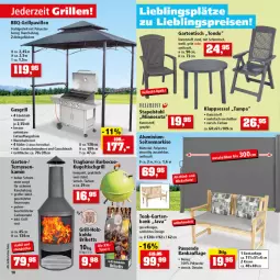 Gazetka promocyjna Thomas Philipps - Prospektwerbung - Gazetka - ważna od 07.05 do 07.05.2022 - strona 10 - produkty: allibert, Bank, barbecue, briketts, edelstahl, eis, Garten, gartentisch, gasgrill, grill, grillfläche, Grillpavillon, Holz, Kamin, kissen, klappsessel, Kugel, LG, pavillon, Rauch, reis, Ria, Schal, Schale, schlauch, sessel, stapelstuhl, stuhl, Ti, tisch, tischgrill, ZTE