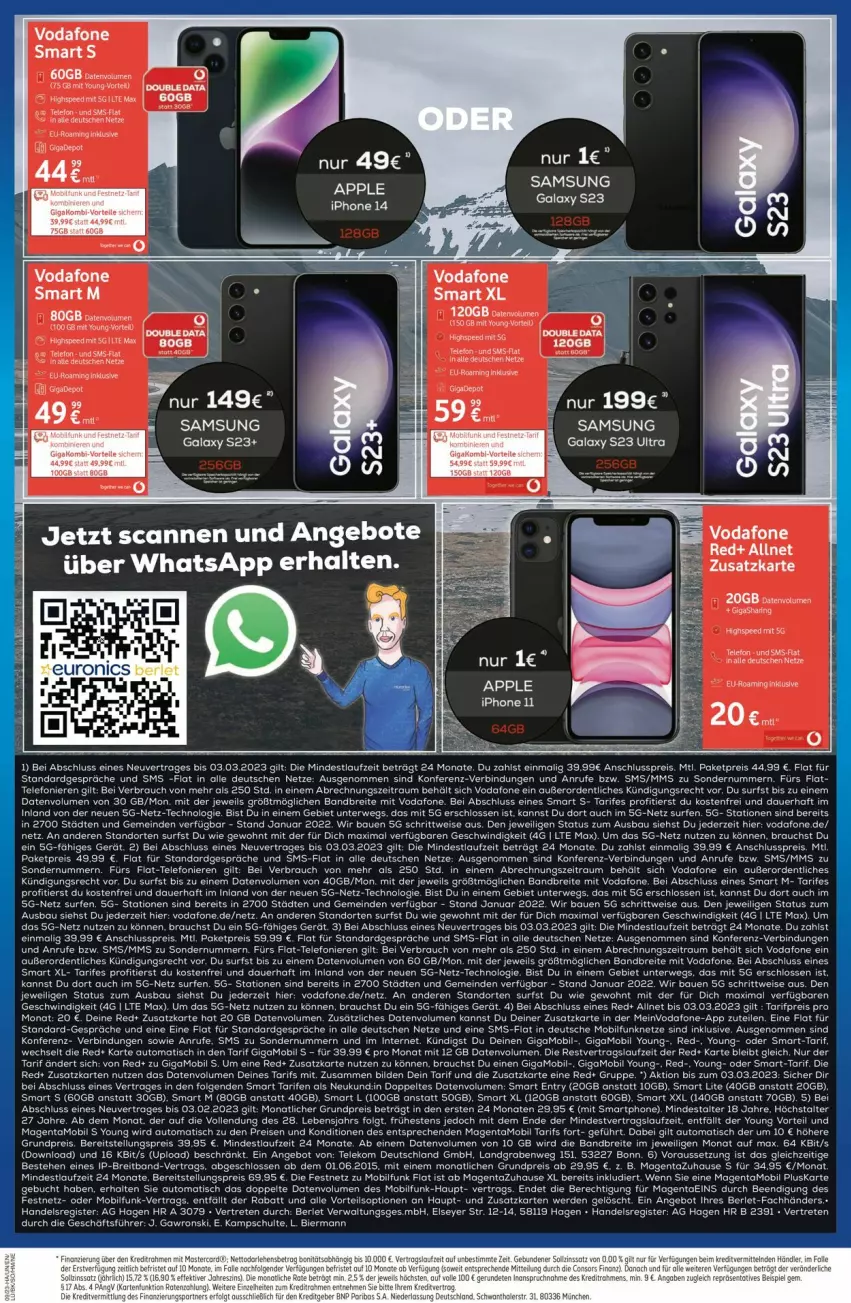 Aktueller Prospekt Euronics - Prospekte - von 01.03 bis 08.03.2023 - strona 5 - produkty: aeg, angebot, angebote, Apple, apple iphone, auer, auto, Bau, Brei, buch, eier, eis, Elan, elle, ente, erde, iphone, LG, Rauch, reis, rwe, Samsung, samsung galaxy, Samsung Galaxy S, smartphone, Stier, Surf, tee, telefon, Ti, Tiere, tisch, usb, vodafone, Yo