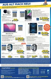 Gazetka promocyjna Euronics - Prospekte - Gazetka - ważna od 08.03 do 08.03.2023 - strona 10 - produkty: adapter, angebot, angebote, Apple, Apple Watch, Apple Watch SE, ariel, asti, bio, deo, eier, eis, elle, Gesundheit, gin, GPS, Handy, ipad, ipad pro, iphone, ladegerät, LG, mac, macbook, macbook pro, Omep, Persona, rwe, Ti, tisch, uhr, usb