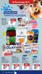 Gazetka promocyjna AldiSud - ALDI Aktuell - Gazetka - ważna od 16.04 do 16.04.2022 - strona 40 - produkty: aldi, aufstrich, bahlsen, Becher, caffè latte, Cap, cappuccino, cin, comtess, decke, eis, elle, emmi, frucht, fruchtaufstrich, früchte, gelierzucker, joghur, joghurt, kirsch, kirsche, kirschen, knallerpreis, kuchen, landliebe, landliebe joghurt, latte, LG, marmelade, reis, rezept, saft, teller, Ti, vanille, zitrone, zitronen, zucker