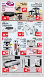 Gazetka promocyjna Marktkauf - Prospekt - Gazetka - ważna od 13.01 do 13.01.2024 - strona 35 - produkty: beutel, bosch, braten, Bratentopf, Brei, decke, Deckel, deka, edelstahl, eis, fisch, fleisch, frischhaltedosen, HP, ilag, kesper, latte, leine, messer, Mixer, obst, pfanne, pfannen, reis, Rührschüssel, schüssel, shake, Spritzschutz, spülmaschinen, stabmixer, Ti, tisch, topf, Vakuumierer