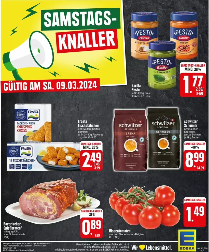 Aktueller Prospekt Edeka - Prospekte - von 04.03 bis 09.03.2024 - strona 28 - produkty: backofen, backofen fisch, eis, espresso, fisch, frosta, lebensmittel, LG, Ofen, reis, rispentomaten, tee, Ti, tomate, tomaten