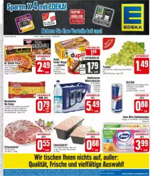 Gazetka promocyjna Edeka - Prospekte - Gazetka - ważna od 09.03 do 09.03.2024 - strona 1 - produkty: adelholzener, Alwa, bernbacher, beutel, die ofenfrische, Dr. Oetker, drink, duplo, eier, eiernudeln, energy drink, flasche, hanuta, Holz, Kinder, leberkäs, mineralwasser, nudel, nudeln, Ofen, papier, pizza, red bull, Schal, Schale, schwein, schweine, Ti, tisch, toilettenpapier, tradizionale, trauben, wasser, wein, weine