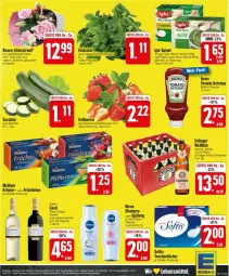 Gazetka promocyjna Edeka - Prospekte - Gazetka - ważna od 09.03 do 09.03.2024 - strona 27 - produkty: flasche, früchte, Früchtetee, heinz, iglo, ketchup, kräuter, merl, merlot, Meßmer, nivea, Pinot, pinot grigio, rahm-spinat, rosen, shampoo, spinat, Tasche, taschen, taschentücher, tee, Ti, tomato ketchup, tücher, zucchini