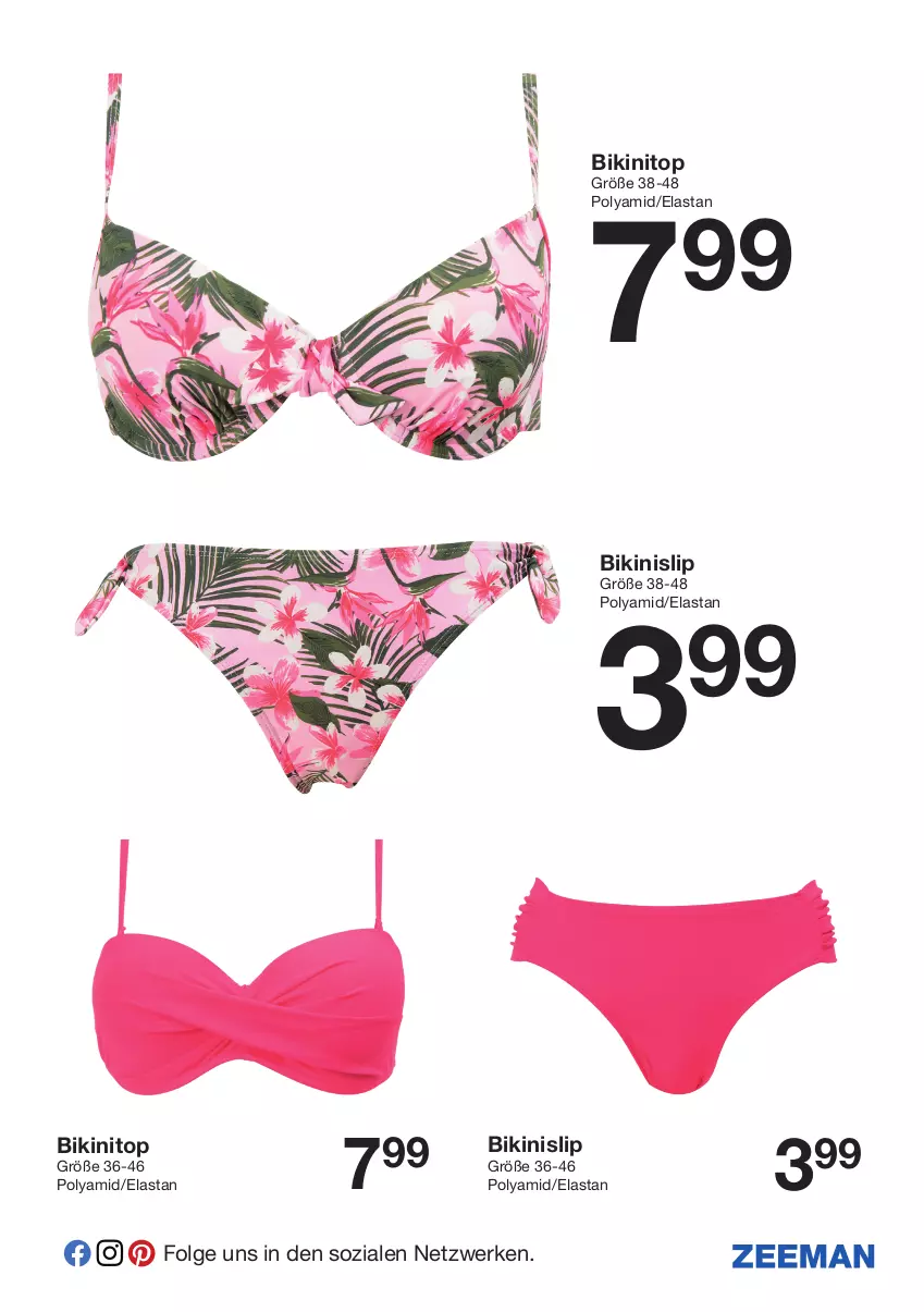 Aktueller Prospekt Zeeman - Prospekte - von 23.04 bis 29.04.2022 - strona 3 - produkty: bikini, LG, slip