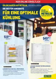 Gazetka promocyjna Metro - ONLINE-MARKTPLATZ - Gazetka - ważna od 24.08 do 24.08.2022 - strona 1 - produkty: angebot, angebote, Bau, decke, eis, Elektro, gefrierschrank, kühlgerät, kühlschrank, LG, liebherr, Metro, reis, Schrank, Ti, tisch