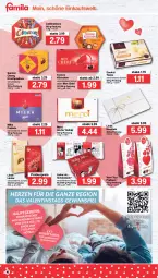 Gazetka promocyjna Famila - Prospekte - Gazetka - ważna od 12.02 do 12.02.2022 - strona 16 - produkty: beutel, bier, eis, ferrero, Ferrero Küsschen, gewinnspiel, HP, kirsch, lindor, lindt, merci, milka, Mon Chéri, pralinen, reis, saro, sarotti, schoko, schokolade, Ti, Yo