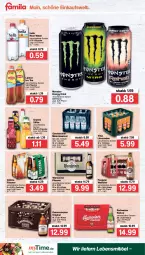 Gazetka promocyjna Famila - Prospekte - Gazetka - ważna od 12.02 do 12.02.2022 - strona 20 - produkty: Alwa, bier, budweiser, drink, eis, energy drink, flasche, gerolsteine, gerolsteiner, gin, granini, grevensteiner, hella, ice tea, lebensmittel, limo, limonade, limonaden, lipton, lipton ice tea, mineralwasser, monster, Monster Energy, natur, Paula, paulaner, pils, pilsener, rel, säfte, Sprudel, steiner, Ti, veltins, veltins pilsener, vilsa, warsteiner, wasser