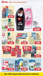 Gazetka promocyjna Famila - Prospekte - Gazetka - ważna od 12.02 do 12.02.2022 - strona 26 - produkty: alpecin, Apotheke, auer, beutel, chia, cin, colgate, deo, doppelherz, Durex, duschdas, dusche, duschgel, eau de toilette, flasche, Frosch, getränk, getränke, ilag, LG, Mexx, pasta, pflanze, pflanzen, Pflanzenöl, saft, shampoo, sirup, Ti, wilkinson, zahnpasta