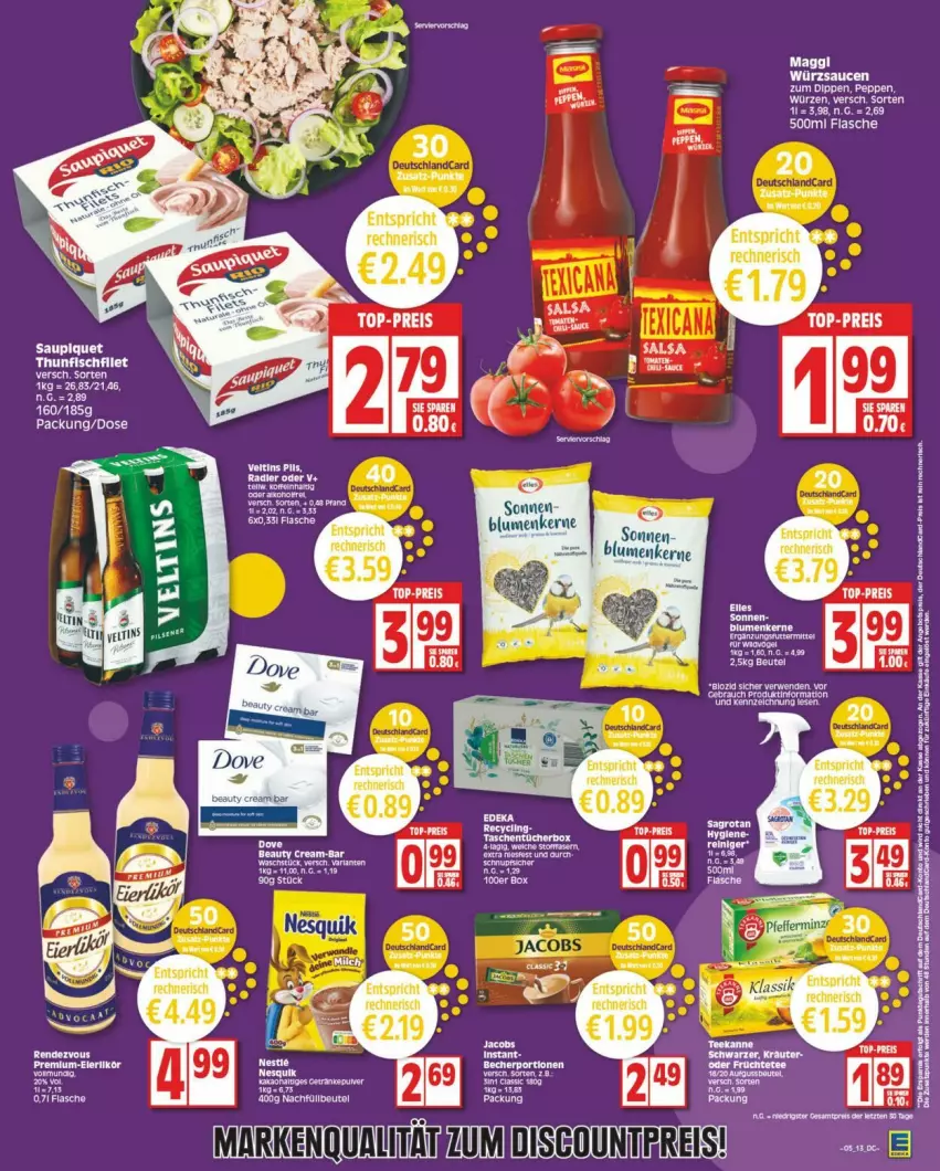 Aktueller Prospekt Edeka - Prospekte - von 27.01 bis 03.02.2024 - strona 13 - produkty: blume, blumen, eis, flasche, maggi, reis, Salsa, sauce, saucen, Ti, top-preis, würzsauce, würzsaucen