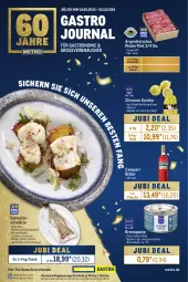 Gazetka promocyjna Metro - GastroJournal - Gazetka - ważna od 02.10 do 02.10.2024 - strona 1 - produkty: auer, Brennpaste, campari, eis, filet, fisch, flasche, fleisch, getränk, getränke, Metro, Palette, Ragout, Rauch, rind, rinder, rinderfilet, sac, Ti, Wild, zitrone, zitronen